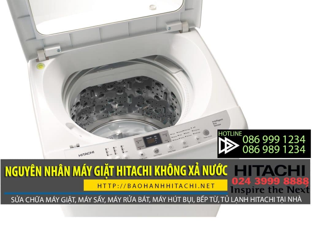 Máy giặt Hitachi không xả nước nguyên nhân có thể do hỏng dây đai động cơ