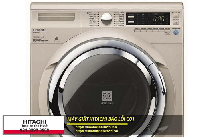 Máy giặt Hitachi báo lỗi C01