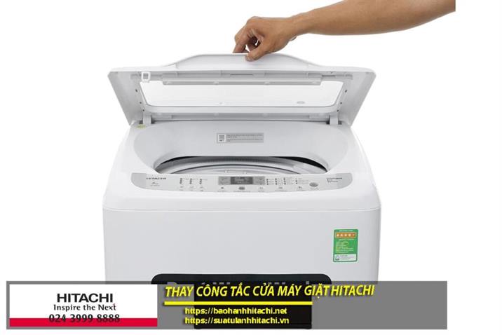 Thay công tắc cửa máy giặt Hitachi