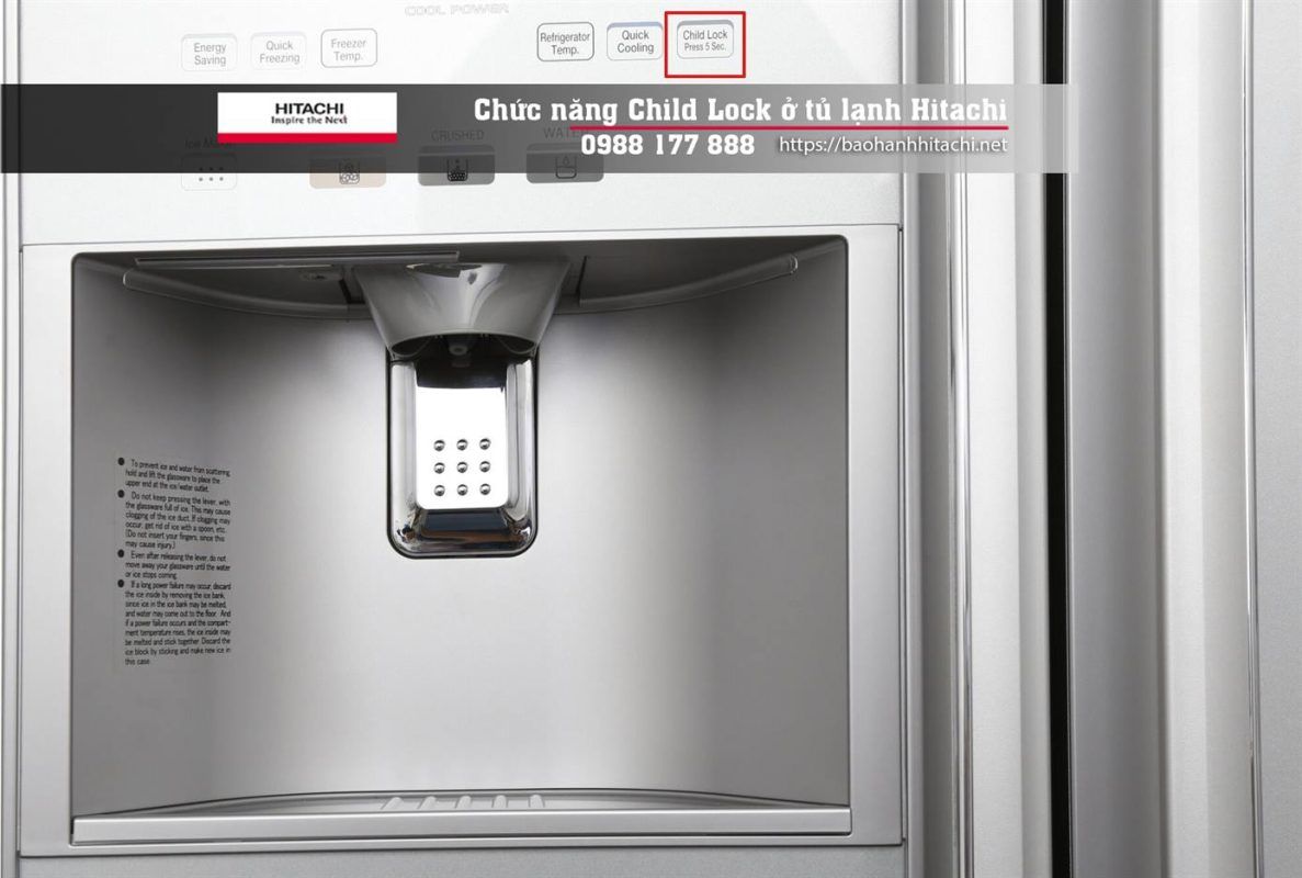 Lỗi khoan lạnh Hitachi có chức năng Child Lock an toàn cho trẻ em, bảo trì chuyên nghiệp, dịch vụ bảo hành Hitachi nhanh chóng, liên hệ 0988 177 888 hoặc 024 3999 8888.