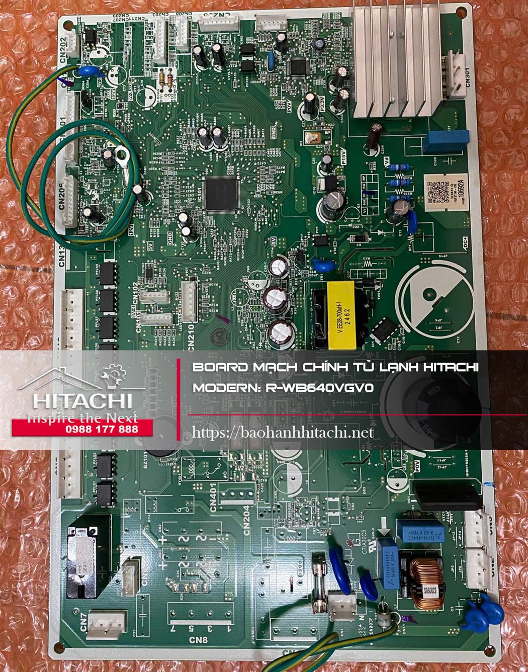 Board mạch chính tủ lạnh Hitachi. Modern: R-WB640VGV0