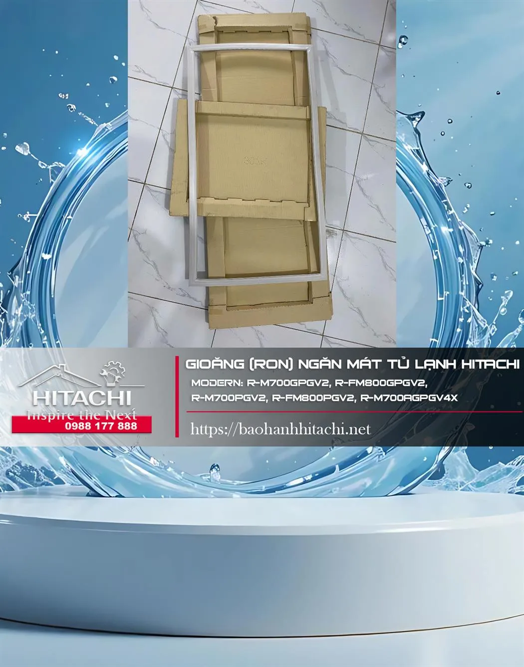 Lồng (ron) ngăn mát tủ lạnh Hitachi chính hãng, phù hợp nhiều dòng model, bảo hành tại trung tâm dịch vụ Hitachi, số điện thoại hỗ trợ khách hàng.