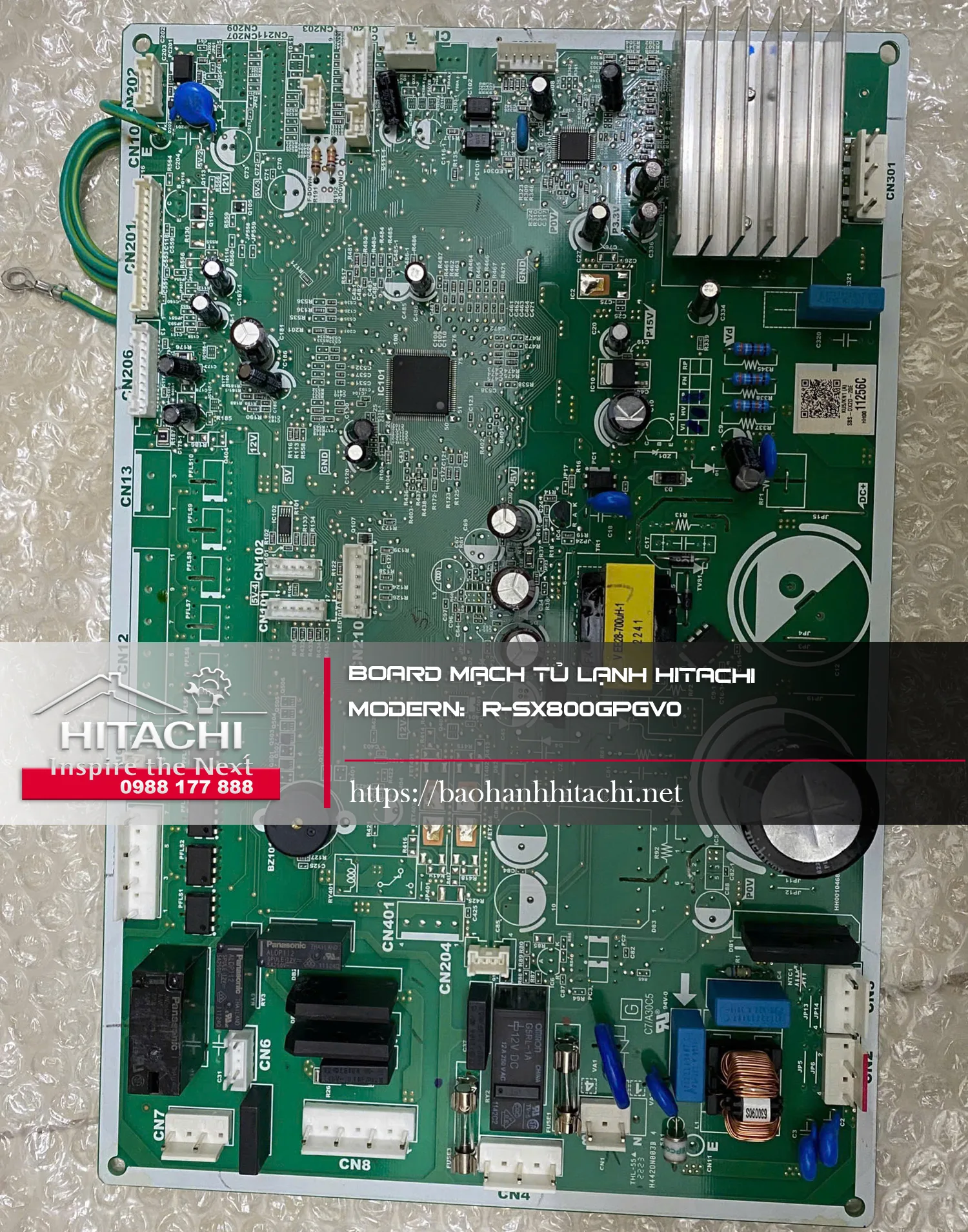 Bo mạch tủ lạnh Hitachi, linh kiện điện tử chính hãng, sửa chữa, bảo trì tủ lạnh Hitachi hiệu quả, liên hệ 0988 177 888 / 024 3999 8888.
