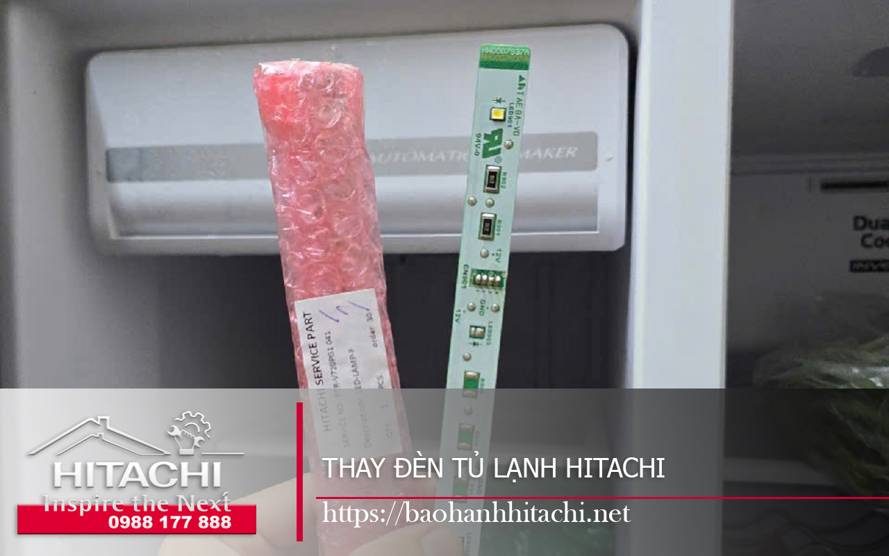 Thay đèn tủ lạnh Hitachi