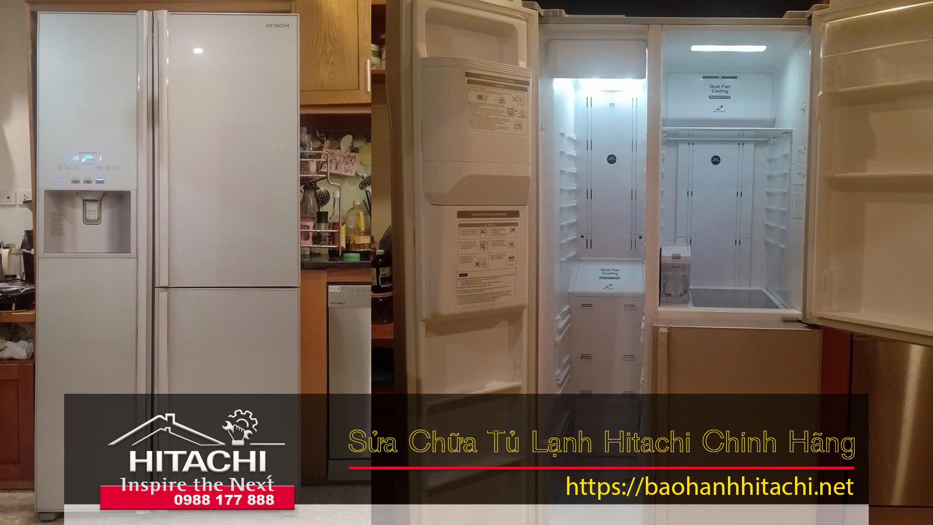 Sửa tủ lạnh Hitachi chính hãng tại nhà